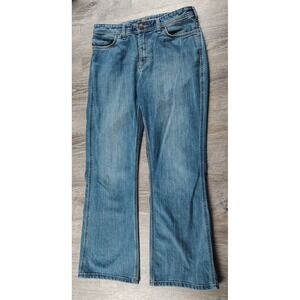 Carhartt Womens‎ 10S Short Jeans Original Fit Straight Leg Work Stretch Blue